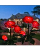 Градинска LED Соларна лампа роза